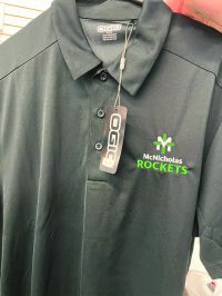 McNicholas Rockets Embroidered Polo - Black